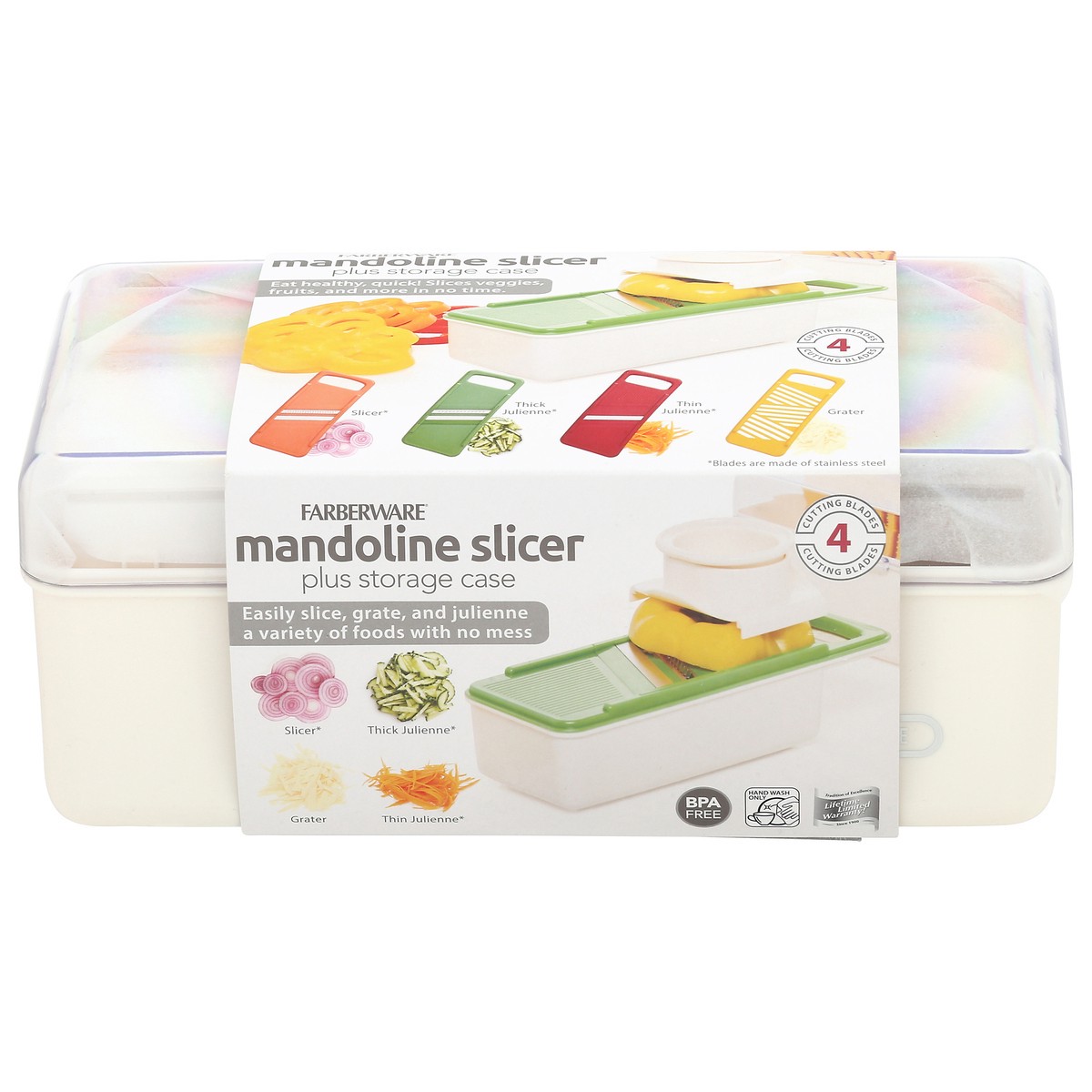 slide 1 of 13, Farberware Mandoline Slicer Plus Storage Case 1 Each, 1 ct