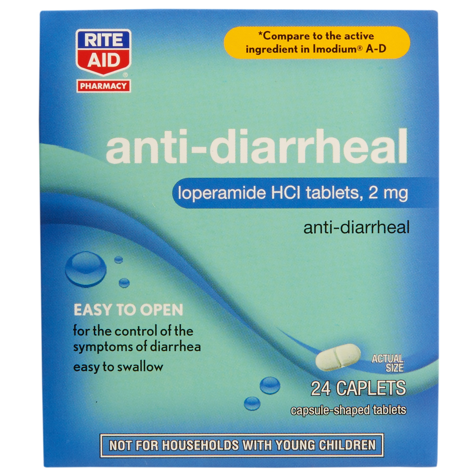 slide 1 of 5, Rite Aid Ra Anti Diarrhl, 24 ct