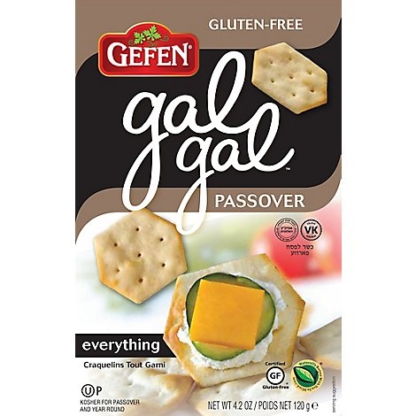 slide 1 of 1, Gefen Gal Gal Everything Crackers - Gluten Free, 4.2 oz