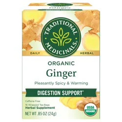 Traditional Medicinals Organic Ginger Caffeine-Free Herbal Tea