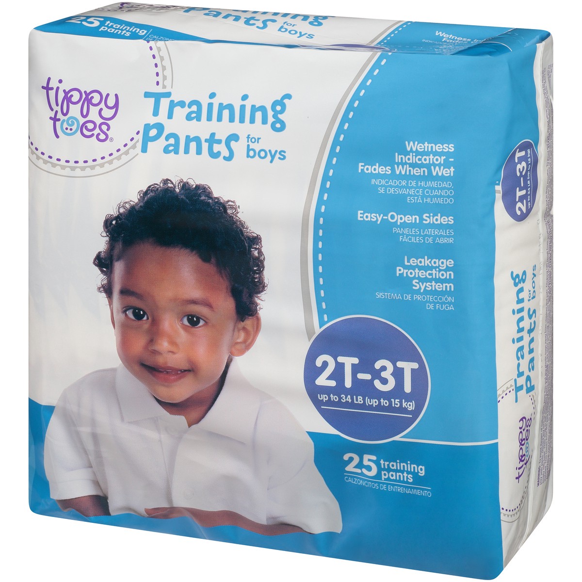 slide 3 of 8, Tippy Toes 2T-3T Boy's Training Pant, 22 ct