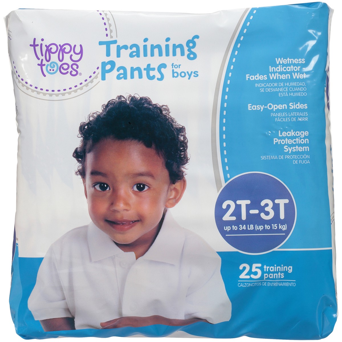 slide 7 of 8, Tippy Toes 2T-3T Boy's Training Pant, 22 ct