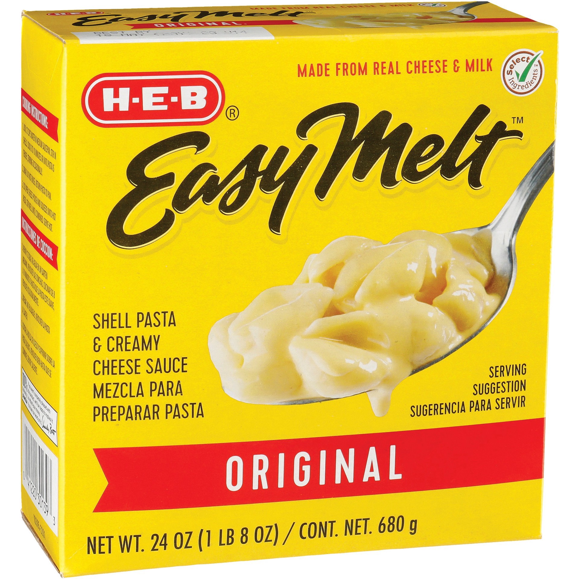 slide 1 of 1, H-B Easy Melt Original Shells and Cheese - 24 oz, 24 oz