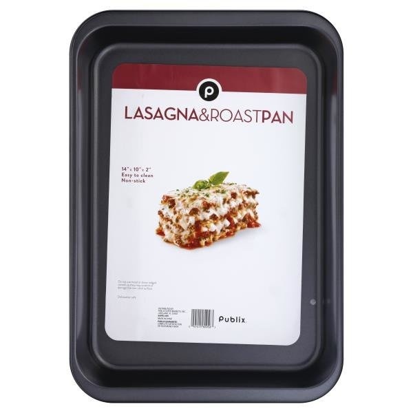 slide 1 of 1, Publix Lasagna & Roast Pan, 14 in x 10 in x 2 in