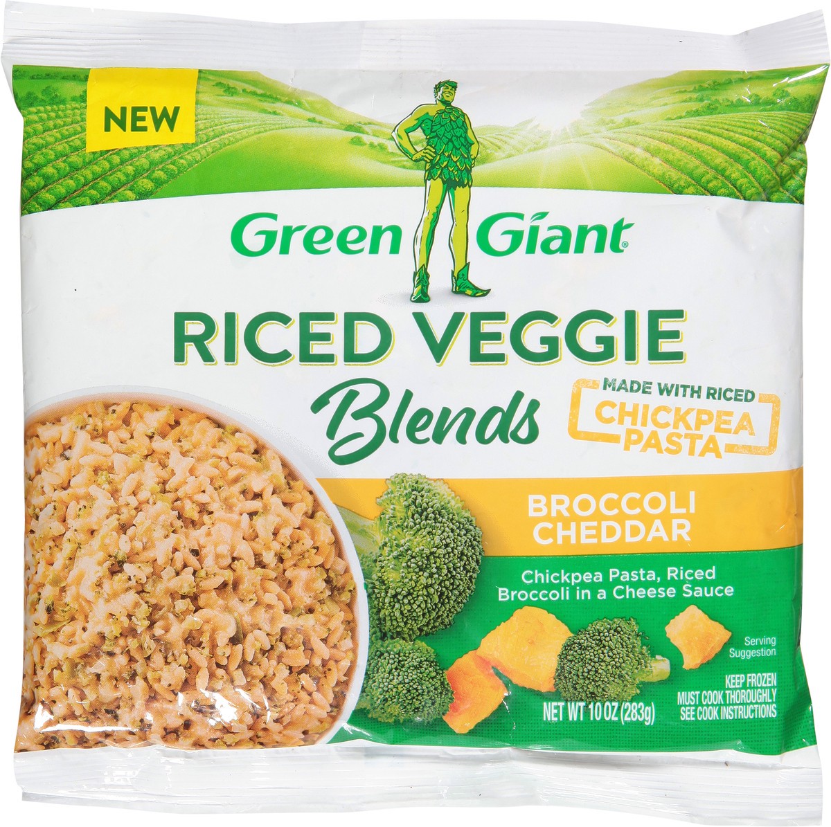 slide 1 of 13, Green Giant Broccoli Cheddar Riced Veggie Blends 10 oz, 10 oz