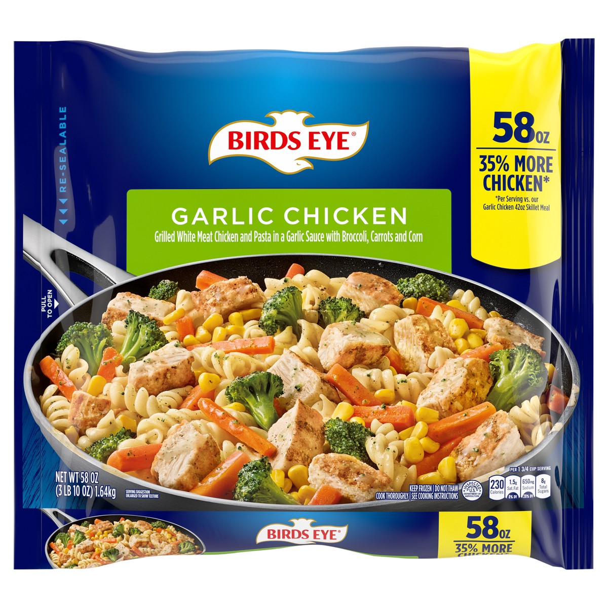 slide 1 of 5, Birds Eye Garlic Chicken 58 oz, 58 oz