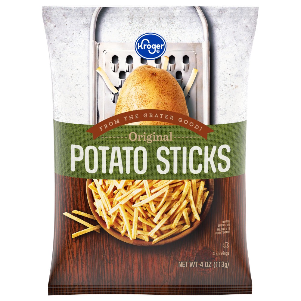 slide 1 of 2, Kroger Original Potato Sticks, 4 oz
