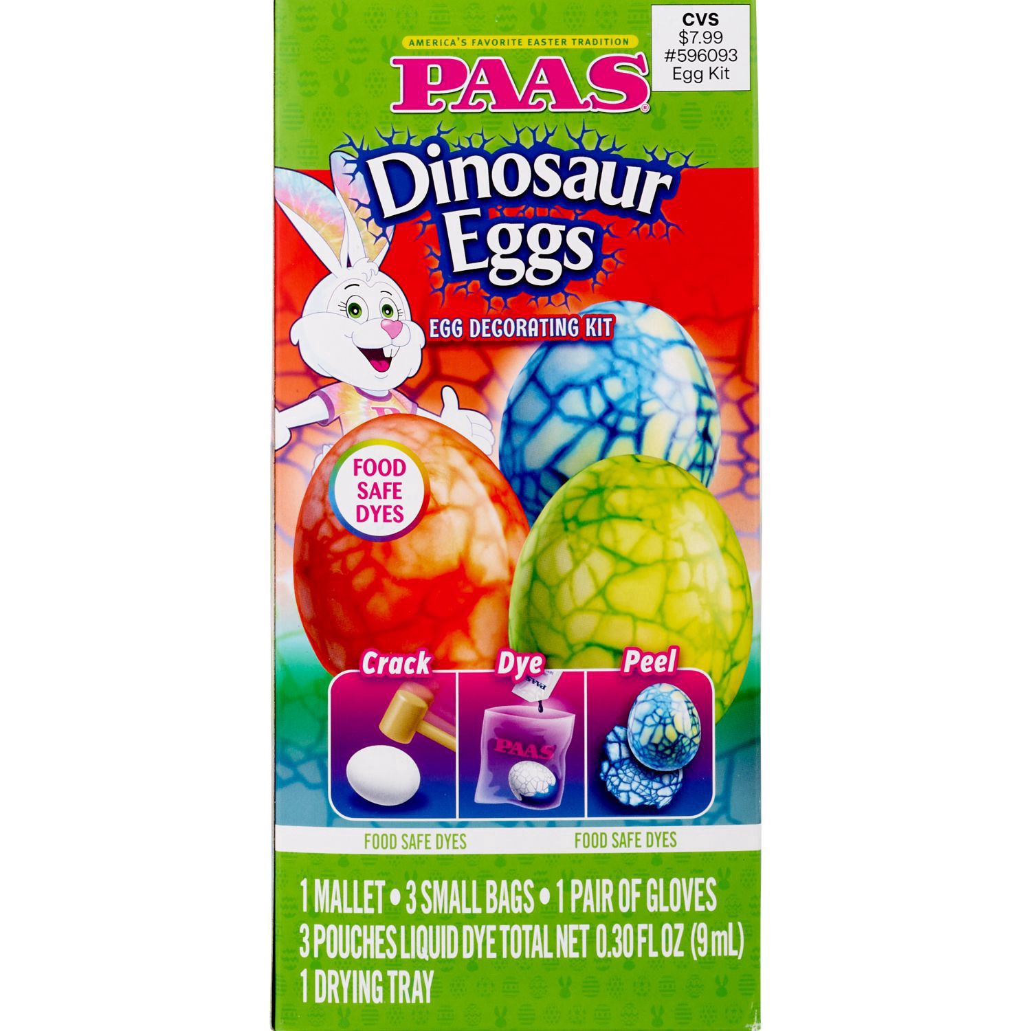 slide 1 of 1, PAAS Dinosaur Egg Kit, 1 ct