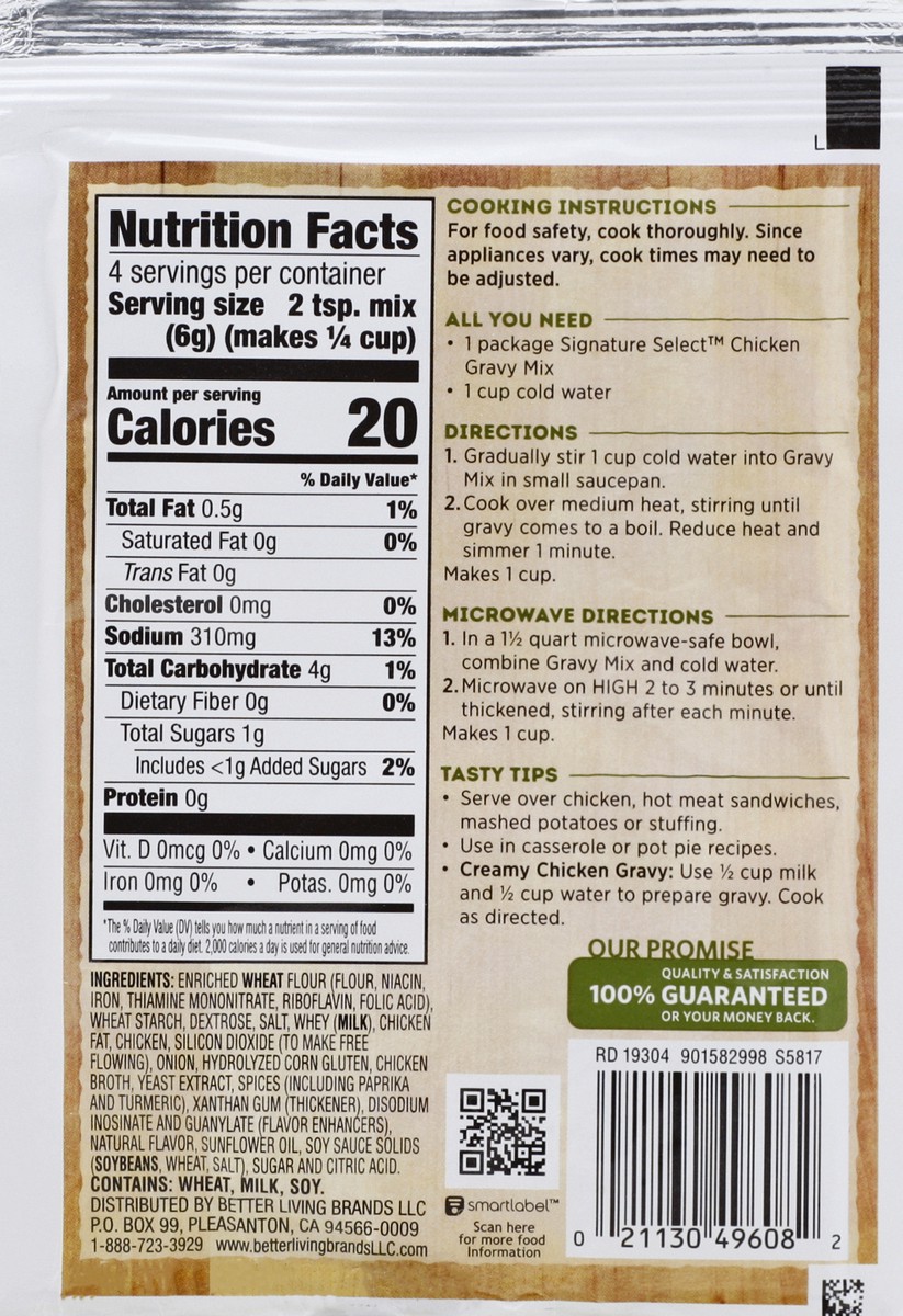 slide 3 of 9, Signature Select Chicken Gravy Mix 0.87 oz,