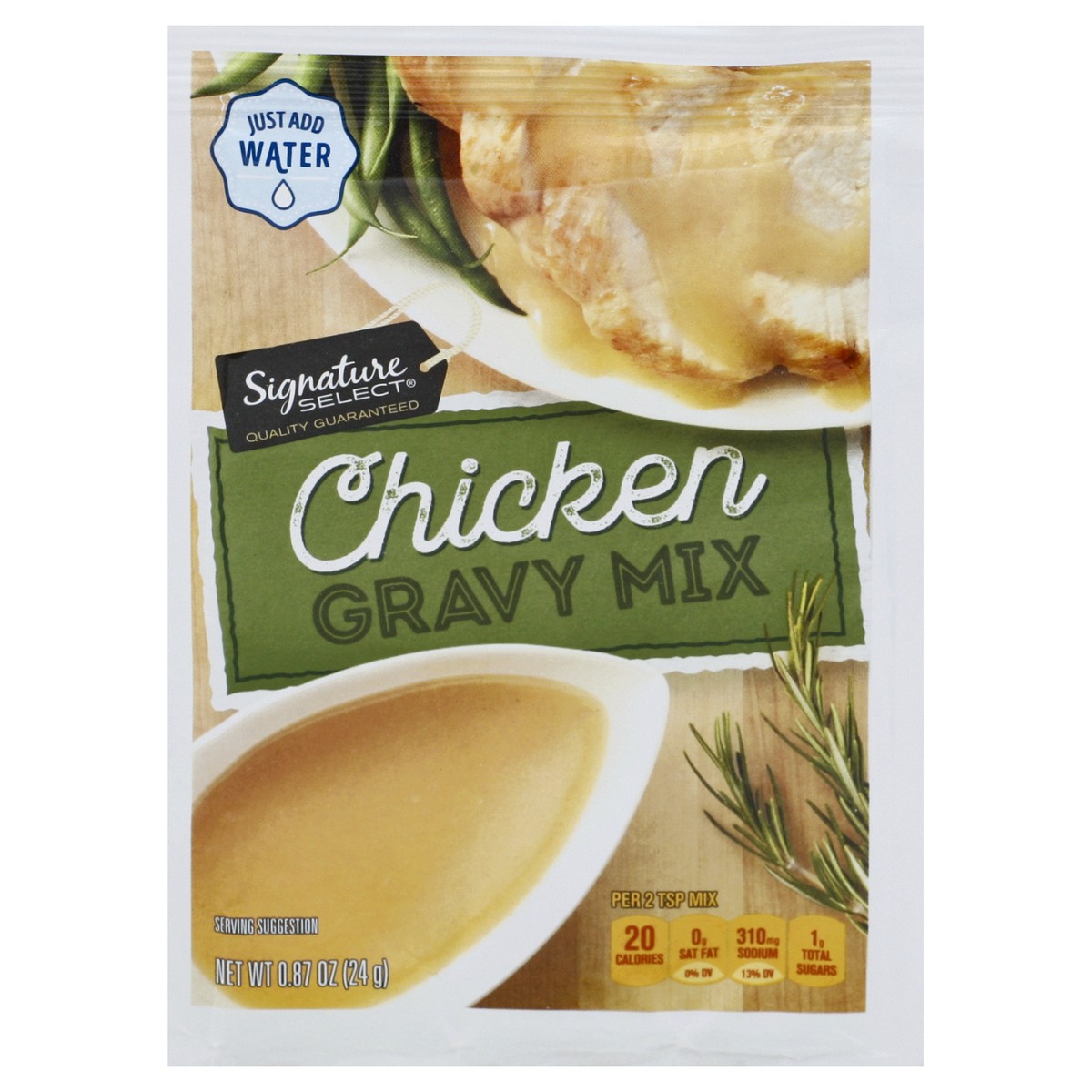 slide 1 of 9, Signature Select Chicken Gravy Mix 0.87 oz,