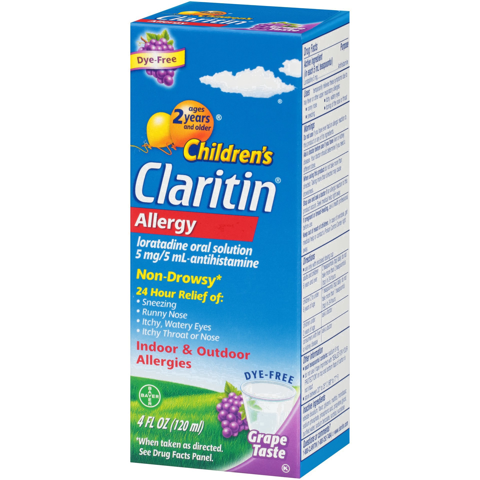 slide 81 of 91, Claritin Childrens Allergy Grape-flavored Syrup, 4 oz