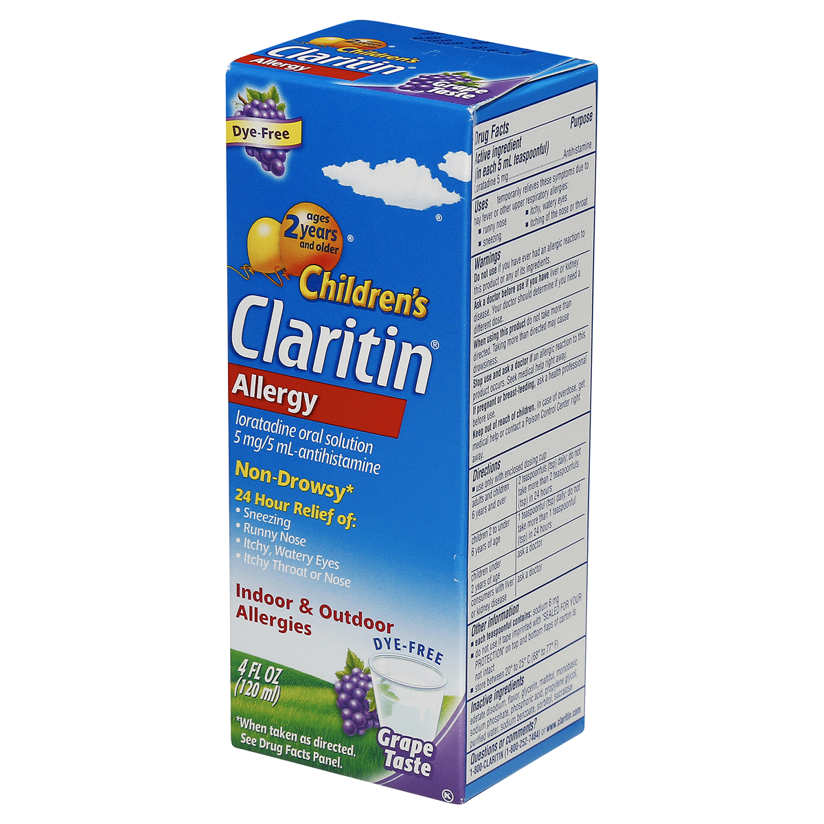 slide 59 of 91, Claritin Childrens Allergy Grape-flavored Syrup, 4 oz