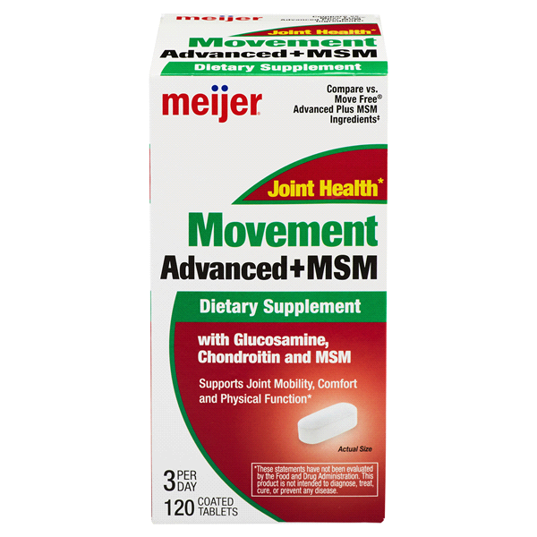 slide 1 of 1, Meijer Glucosamine Chondroitin w/MSM, 120 ct