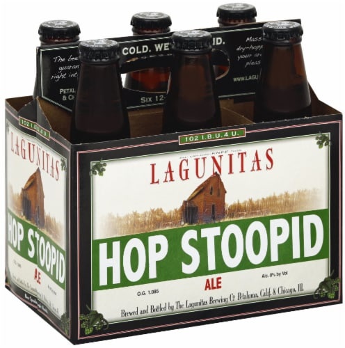 slide 1 of 3, Lagunitas Hop Stoopid Bottles, 6 ct; 12 oz