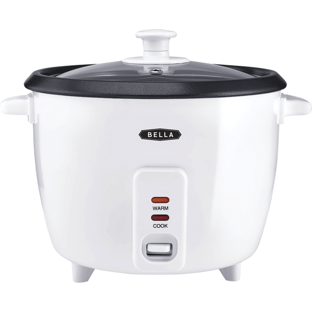 slide 1 of 1, Bella 16 Cup Rice Cooker White, 1 ct