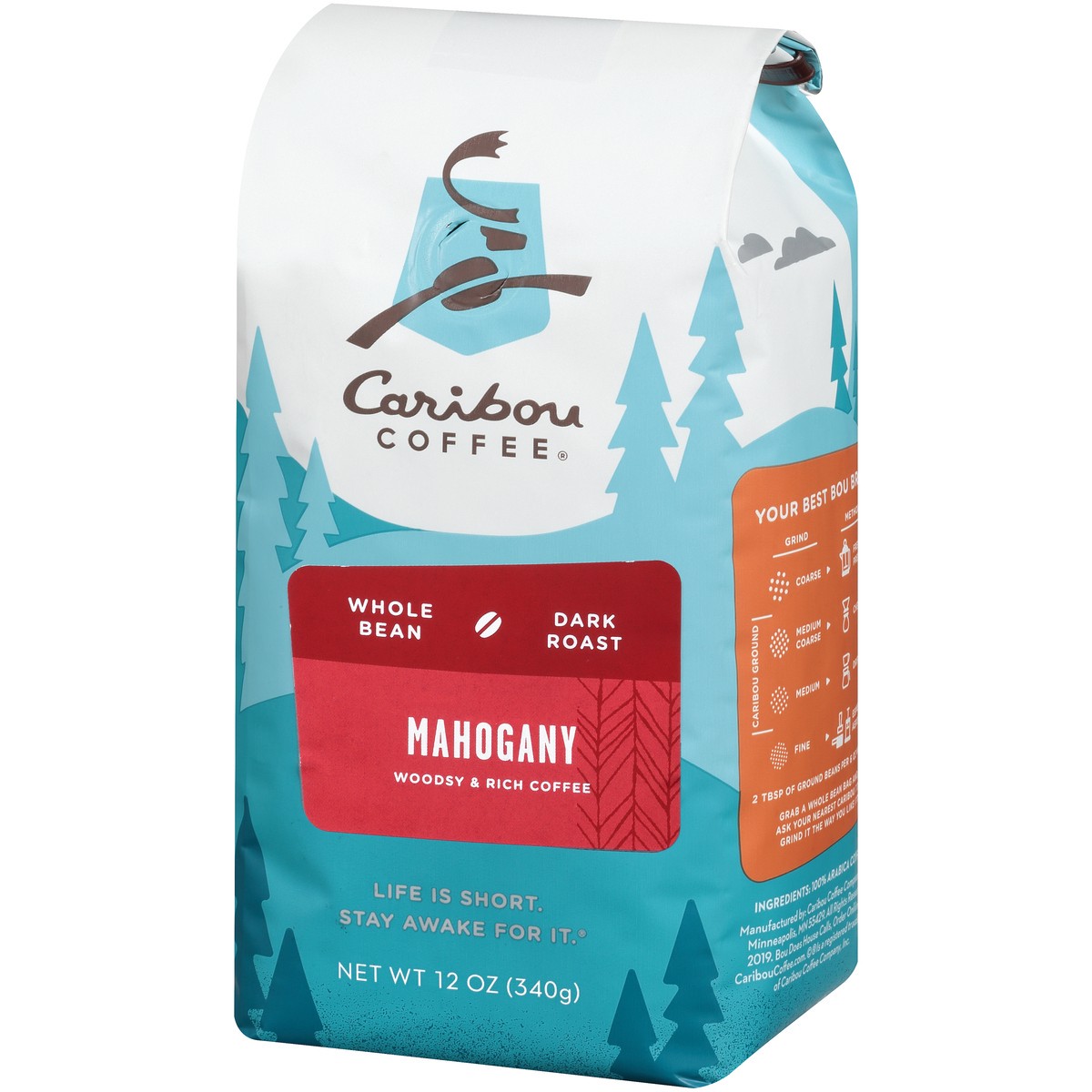 slide 3 of 9, Caribou Coffee Mahogany Whole Bean Coffee, 12 oz