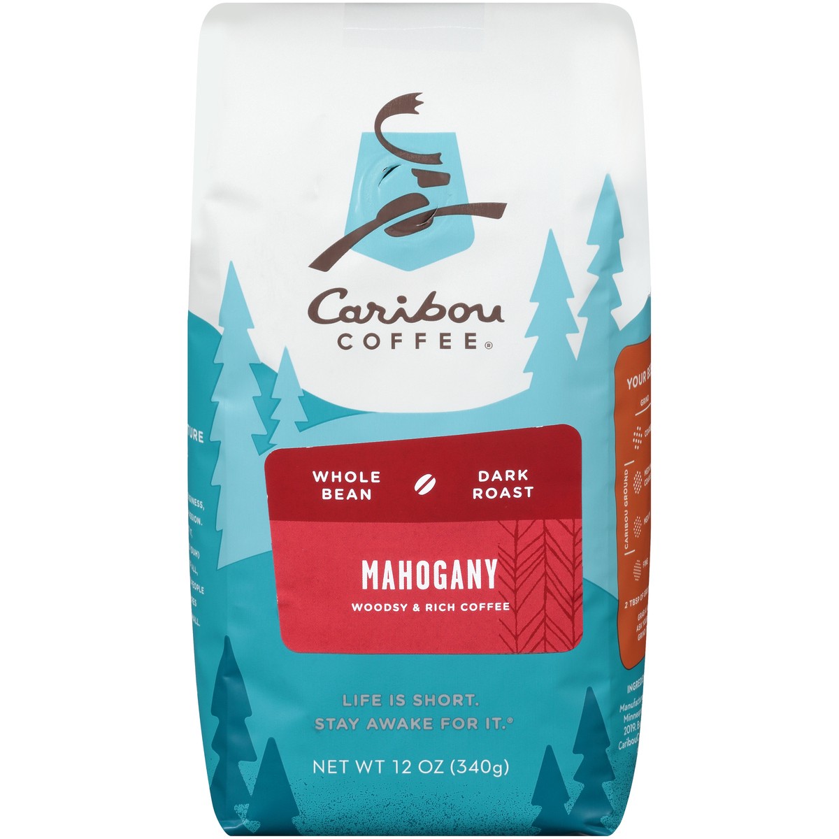 slide 1 of 9, Caribou Coffee Mahogany Whole Bean Coffee, 12 oz