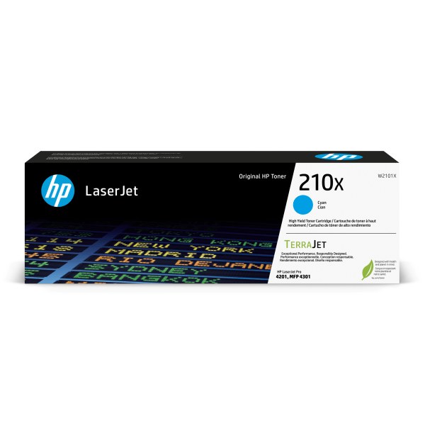 slide 1 of 2, Hp 210X High-Yield Cyan Toner Cartridge, W2101X, 1 ct