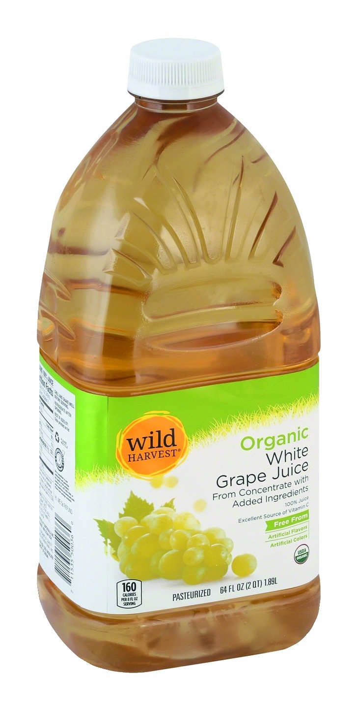 slide 1 of 1, Wild Harvest Organic White Grape Juice, 64 fl oz