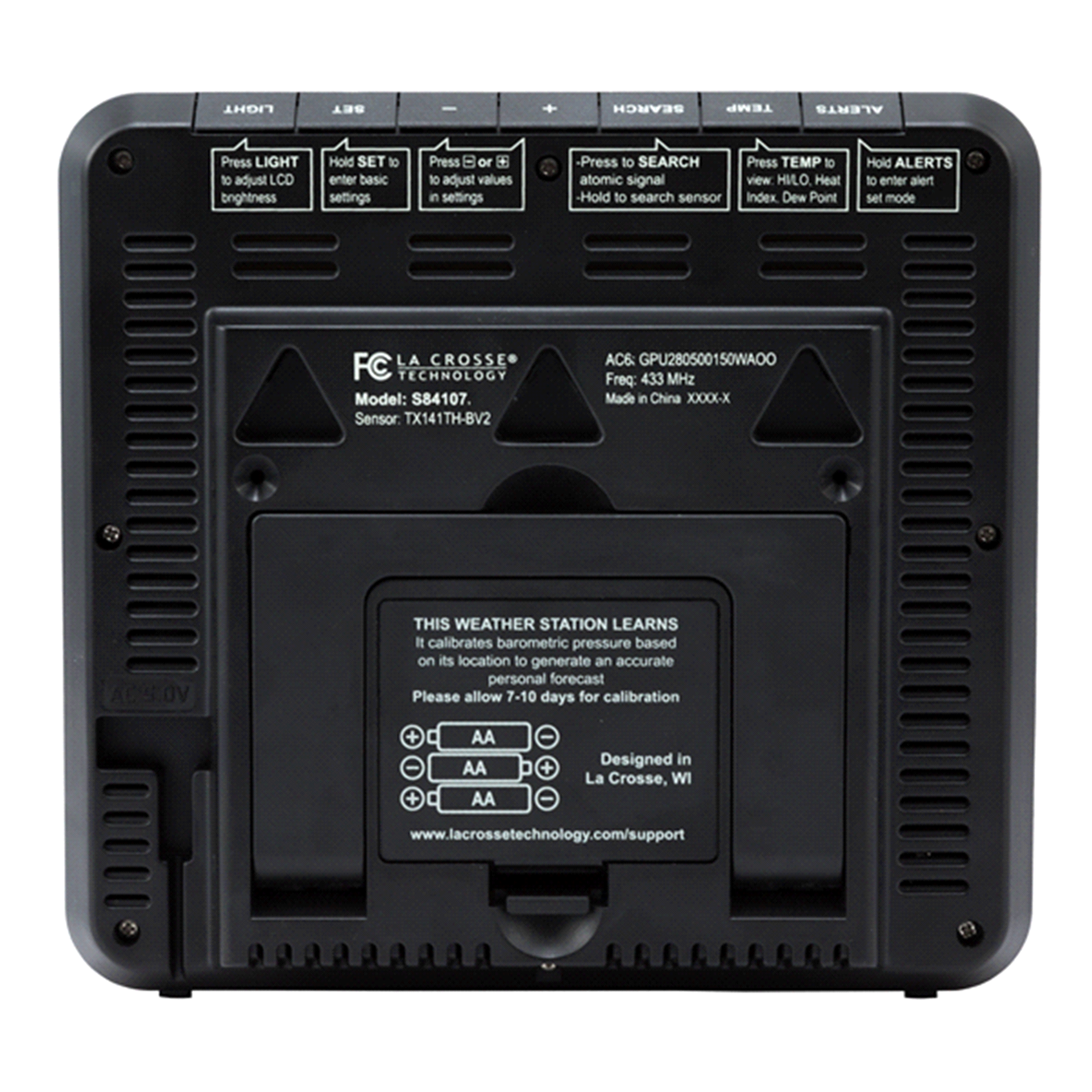 slide 17 of 29, Wireless Color Forecast Station with Moon Phase, 1 ct