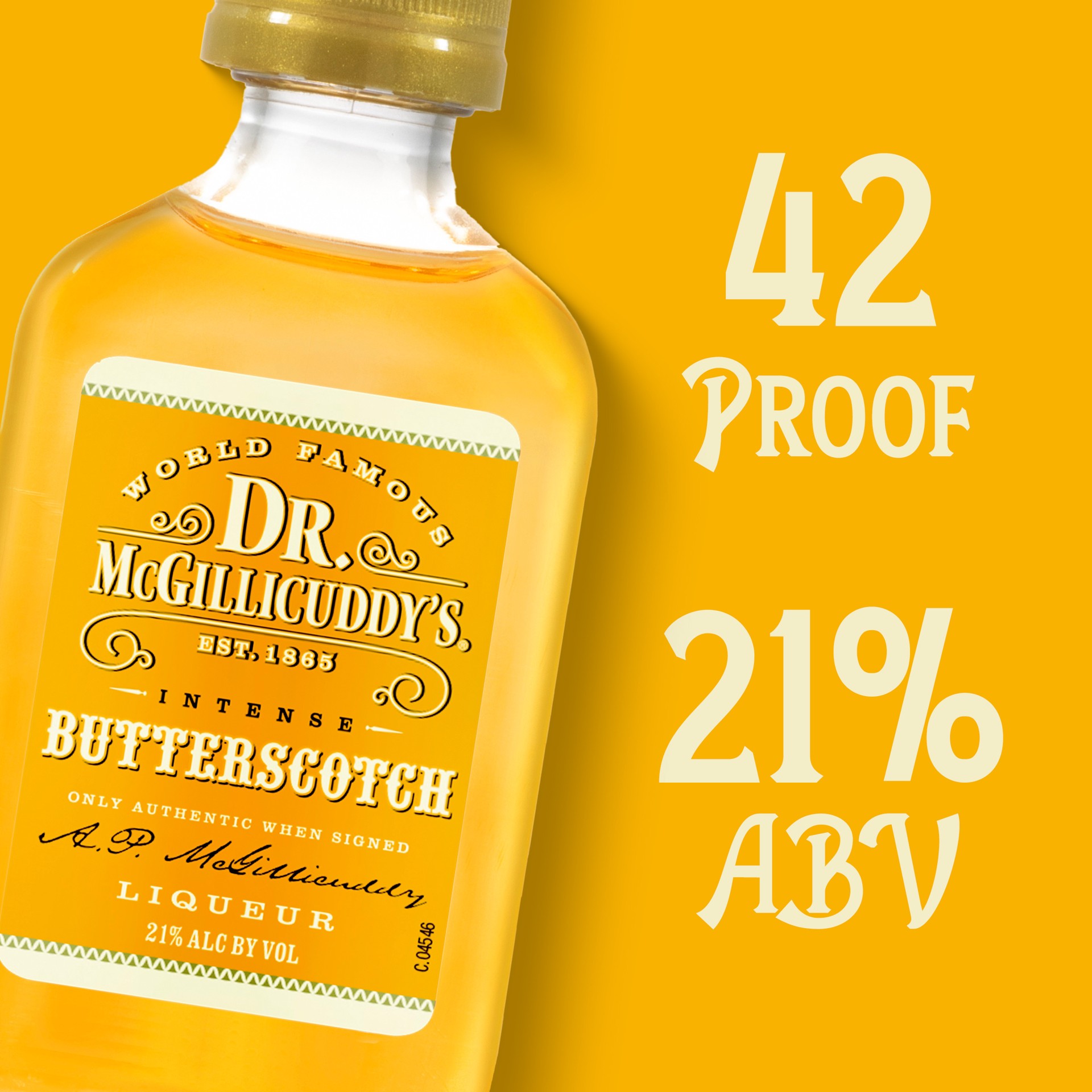 slide 3 of 3, Dr. McGillicuddy's's Dr. McGillicuddy's''s Butterscotch Liqueur, 50ml Bottle, 42 Proof, 50 ml
