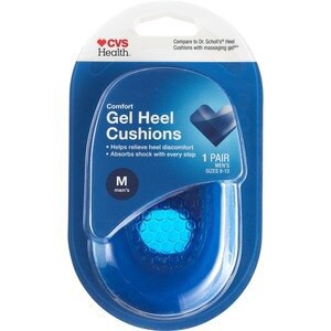 slide 1 of 1, CVS Health Men's Gel Heel Cushion, 1 Pair, 1 ct