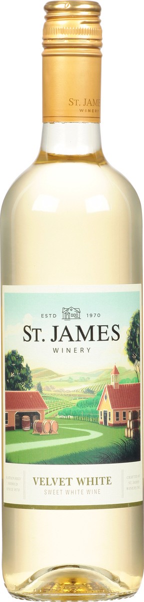 slide 3 of 12, St. James Winery Winery Velvet White Wine, 750 ml