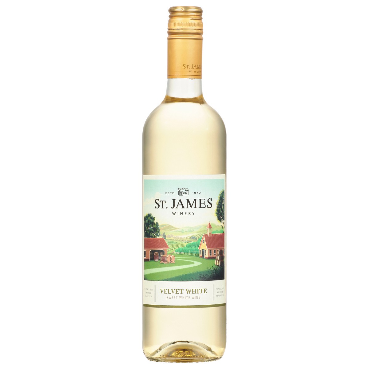 slide 9 of 12, St. James Winery Winery Velvet White Wine, 750 ml