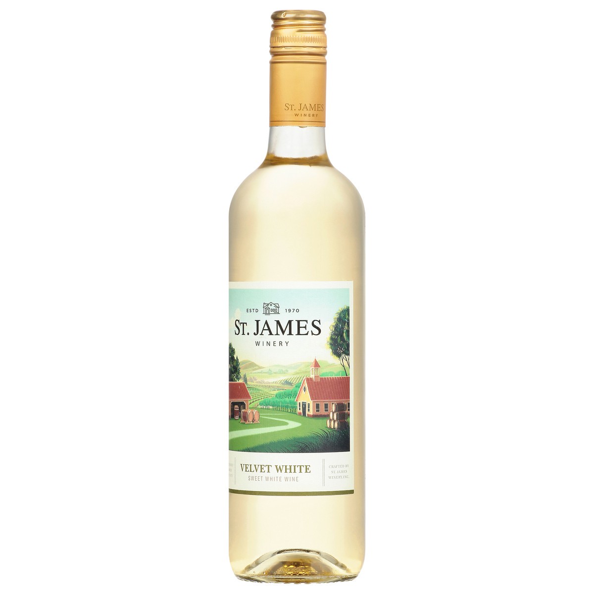 slide 4 of 12, St. James Winery Winery Velvet White Wine, 750 ml