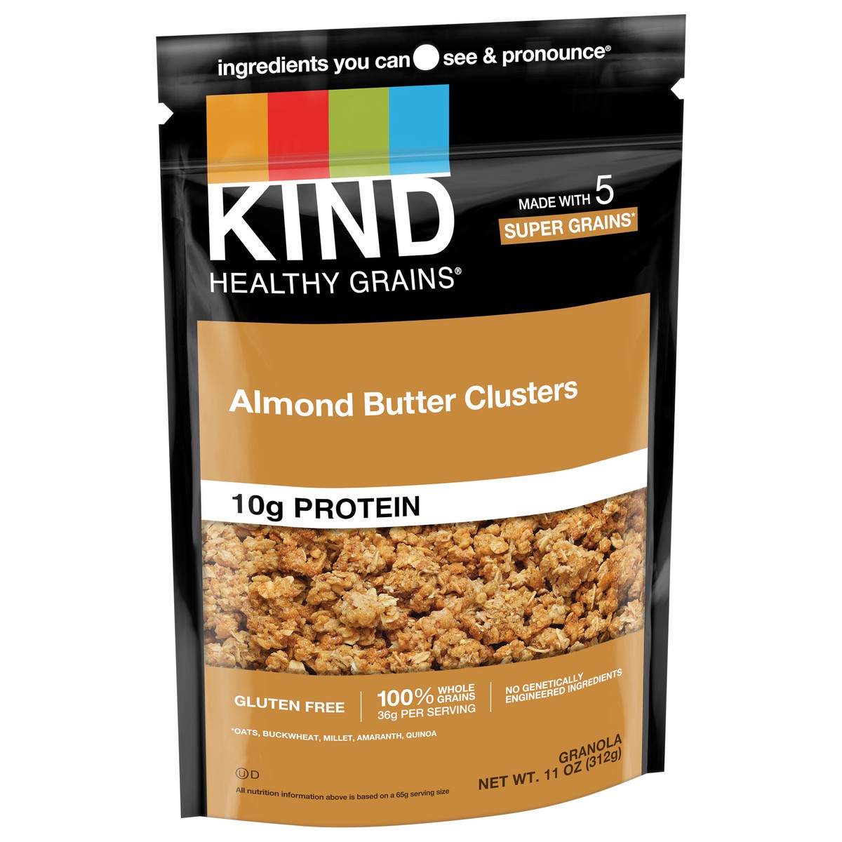 slide 3 of 4, KIND Healthy Grains Almond Butter Granola Clusters, 11 oz