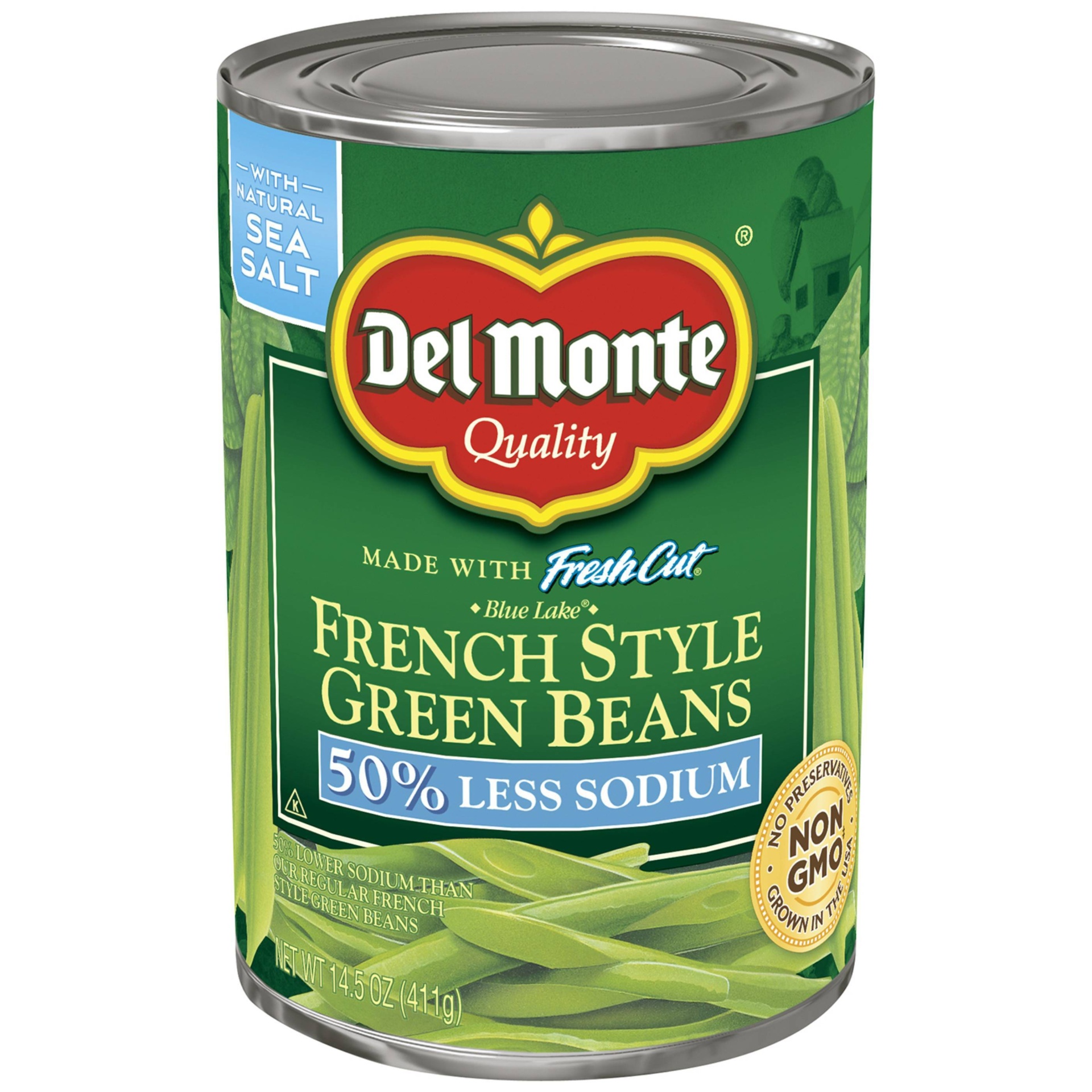 slide 1 of 6, Del Monte French Style Green Beans, 14.5 oz