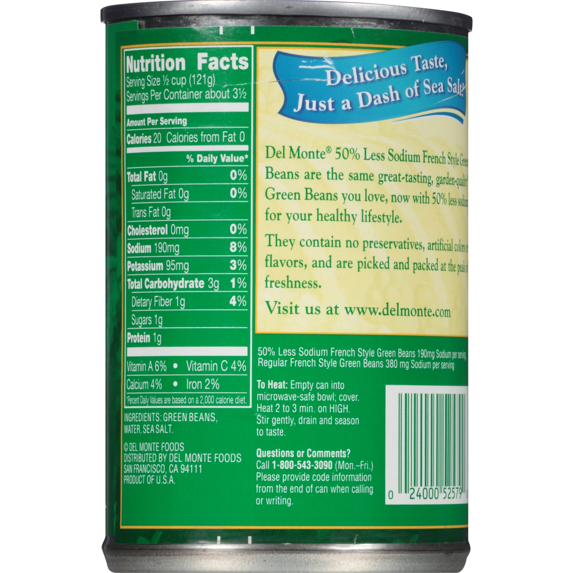 slide 4 of 6, Del Monte French Style Green Beans, 14.5 oz