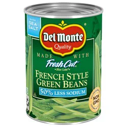 Del Monte Blue Lake Less Sodium French Style Green Beans, 14.5 oz Can