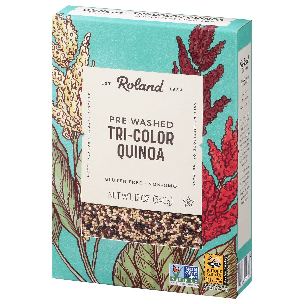 slide 9 of 12, Roland Pre-Washed Tri-Color Quinoa 12 oz, 12 oz