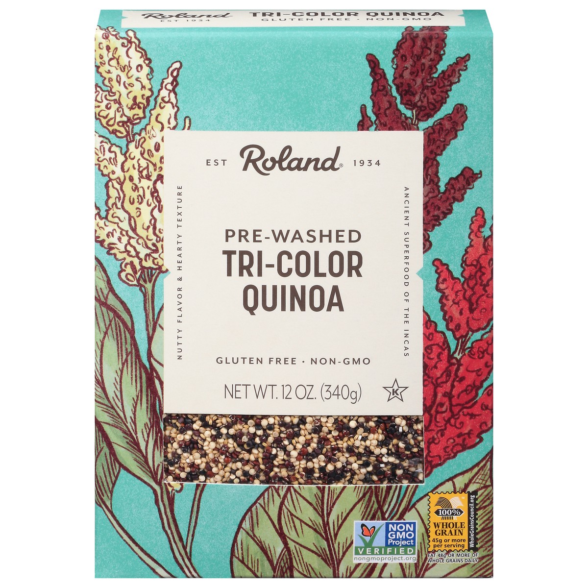 slide 1 of 12, Roland Pre-Washed Tri-Color Quinoa 12 oz, 12 oz