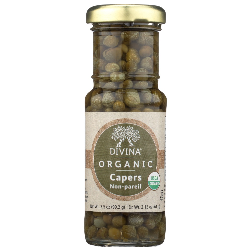 slide 1 of 1, Divina Organic Non Pareil Capers, 3.5 oz