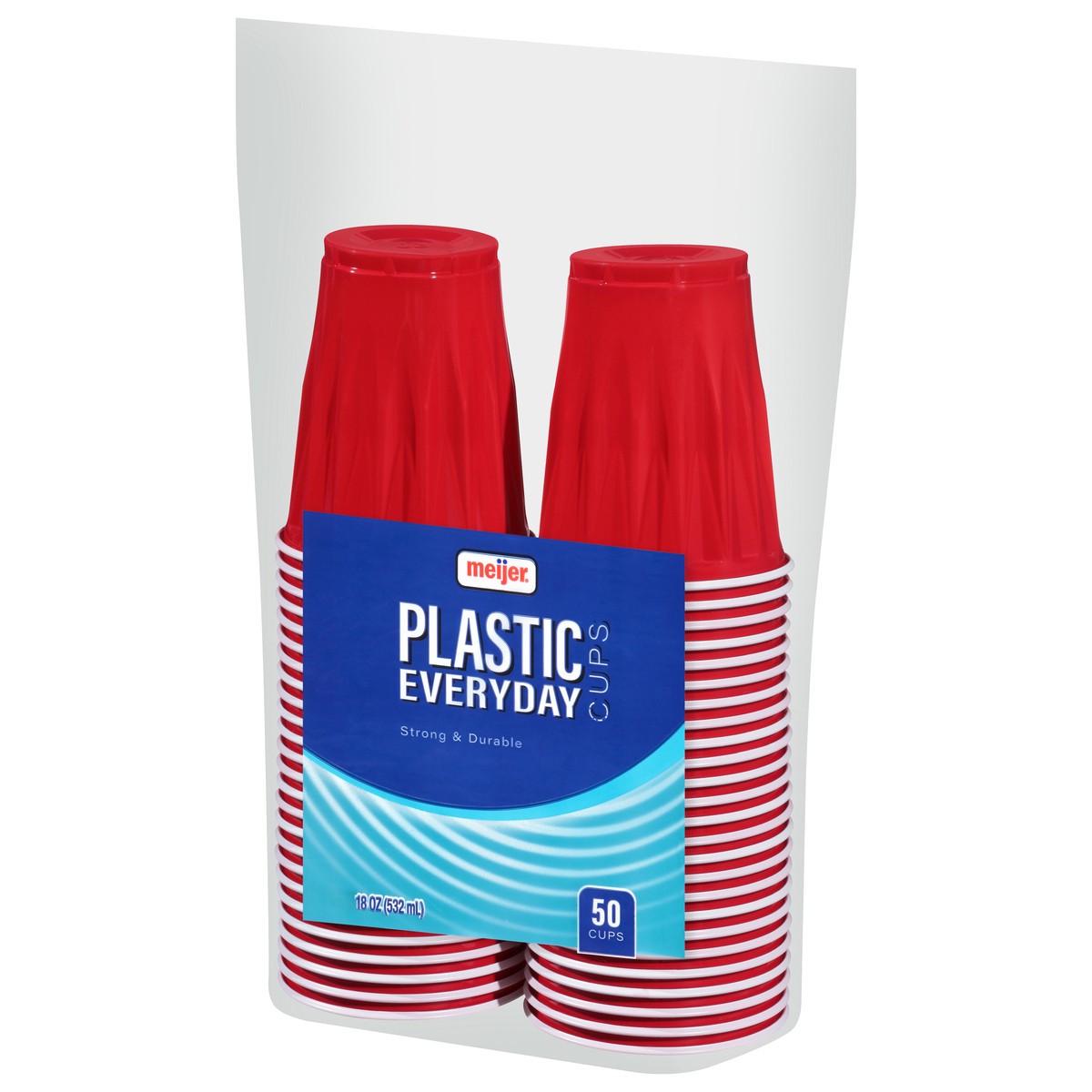 slide 3 of 9, Meijer Plastic Party Cup, 50 ct