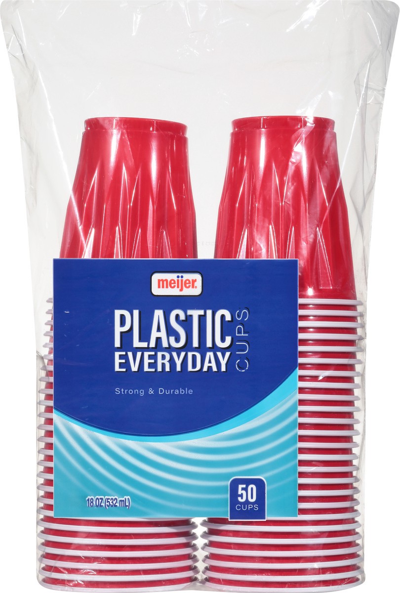 slide 6 of 9, Meijer Plastic Party Cup, 50 ct