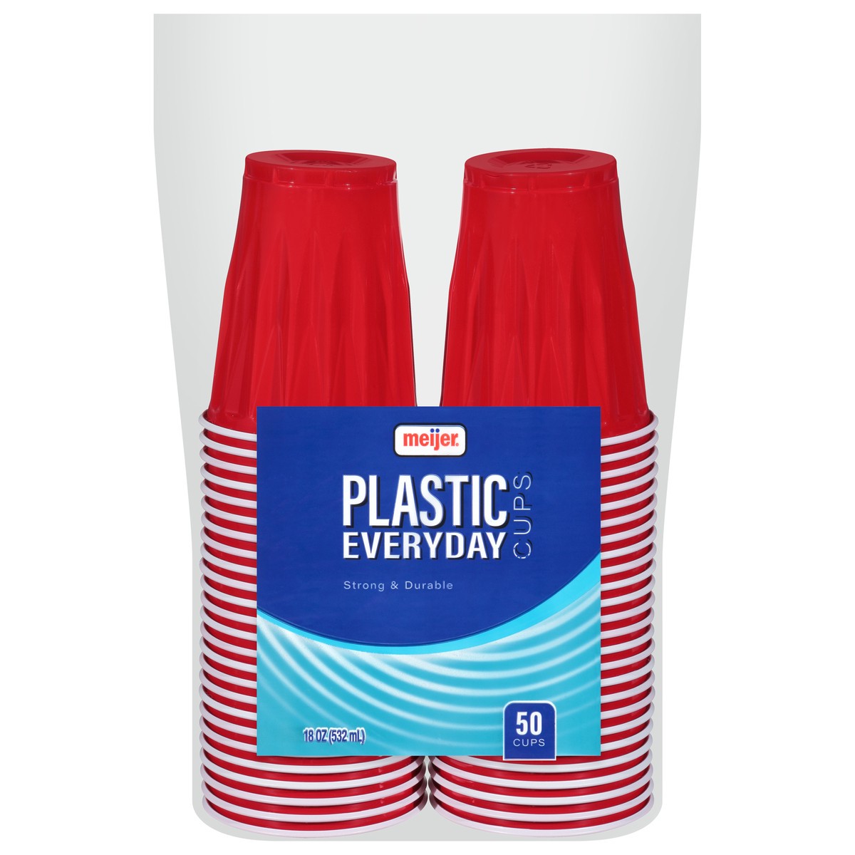 slide 1 of 9, Meijer Plastic Party Cup, 50 ct