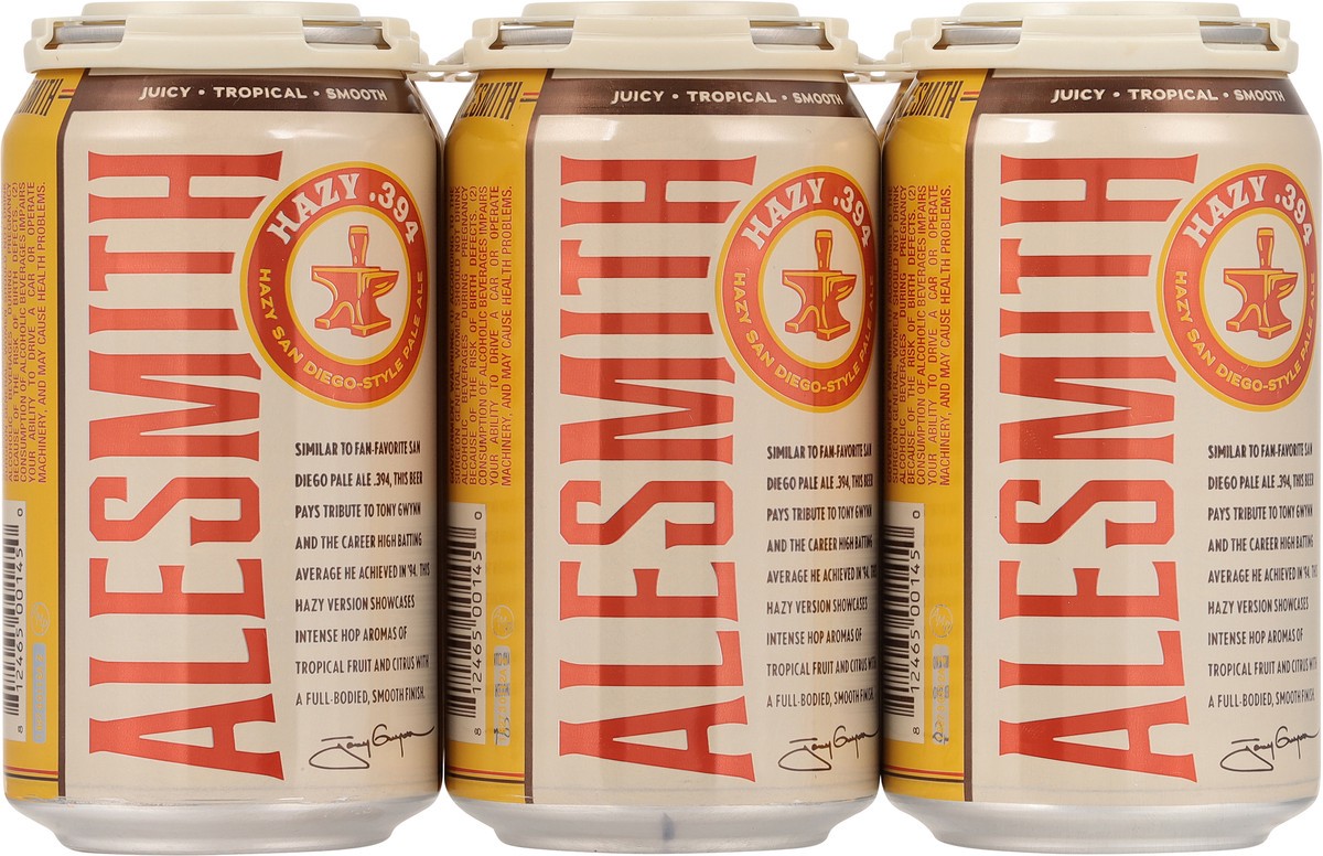 slide 3 of 9, AleSmith Brewing Company Ale Smith.394 Hazy Pale Ale, 12 fl oz