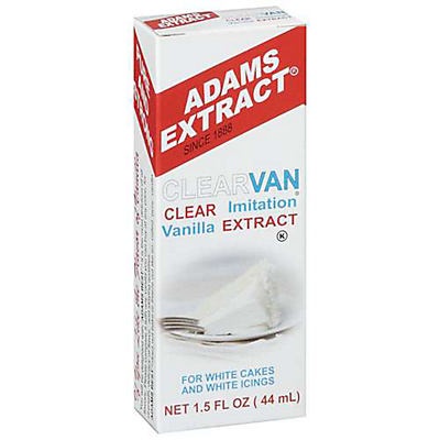 slide 1 of 1, Adams Extract Clear Imitation Vanilla Extract, 1.5 fl oz