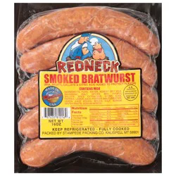 Redneck Smoked Bratwurst 16 oz