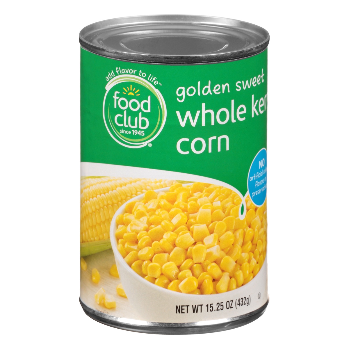 slide 2 of 10, Food Club Gold Sweet Whole Kernel Corn, 15.25 oz
