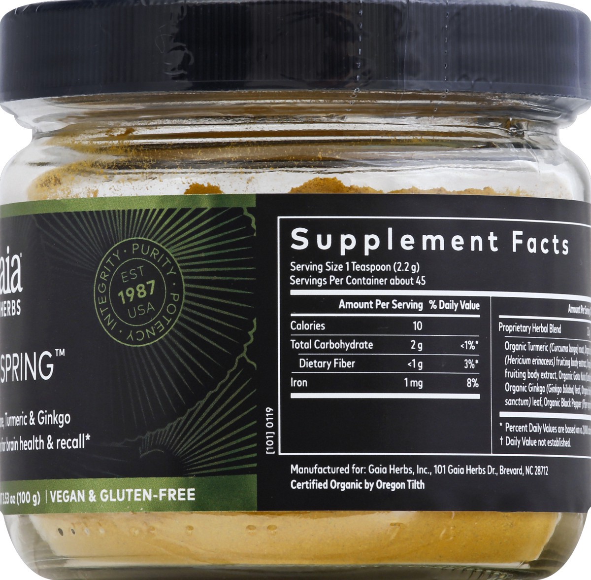 slide 7 of 8, Gaia Herbs Mind Spring 3.53 oz, 3.53 oz