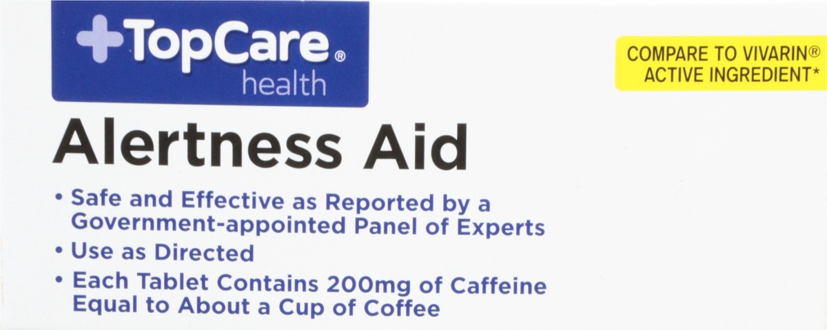 slide 15 of 15, TopCare Health 200 mg Alertness Aid 40 Tablets, 40 ct