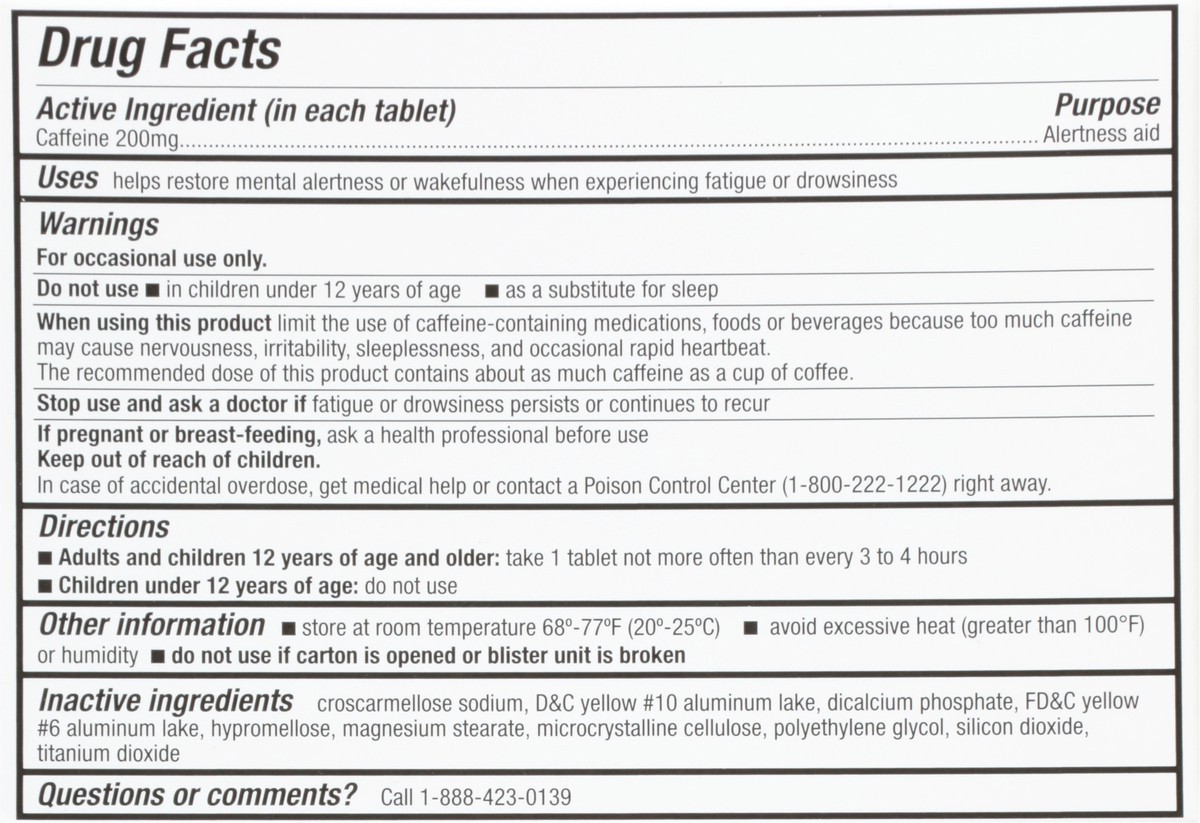 slide 12 of 15, TopCare Health 200 mg Alertness Aid 40 Tablets, 40 ct