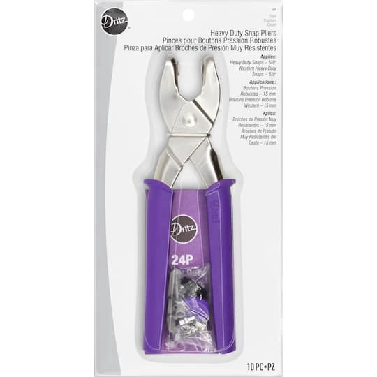slide 1 of 6, Dritz Heavy Duty Snap Pliers, 24 ct