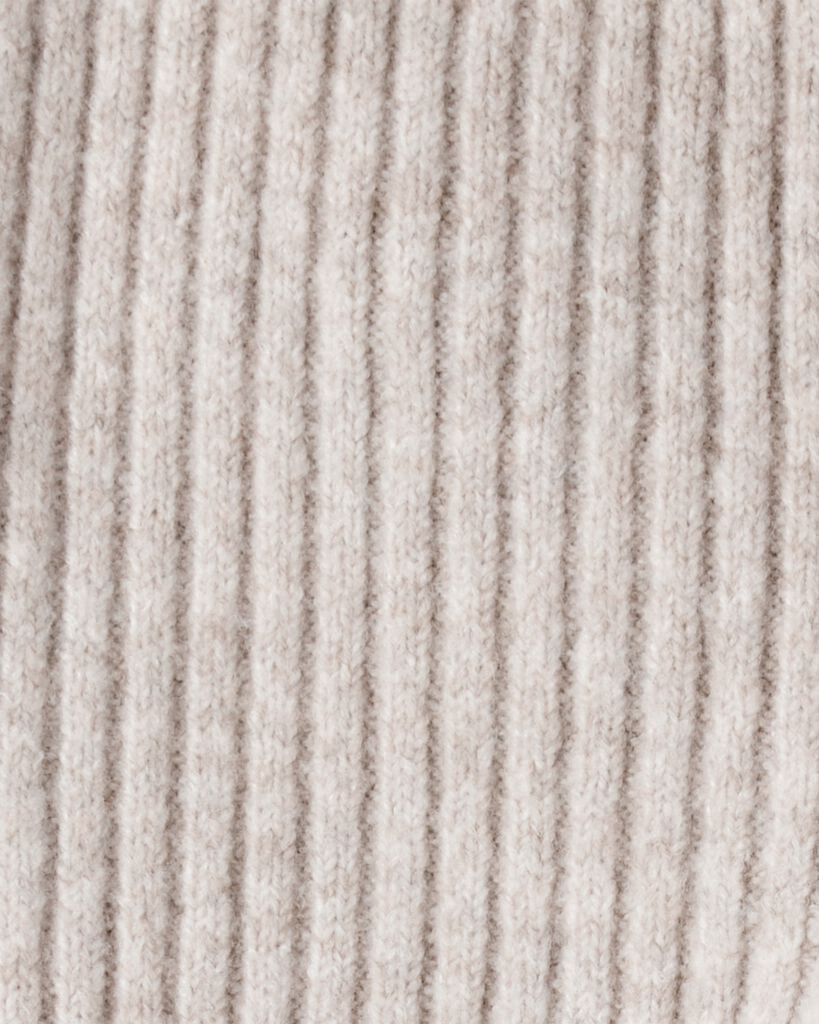 slide 3 of 3, Oshkosh Toddler Girl Ribbed Sweater Knit Pants - Cream Brown 4T, 1 ct
