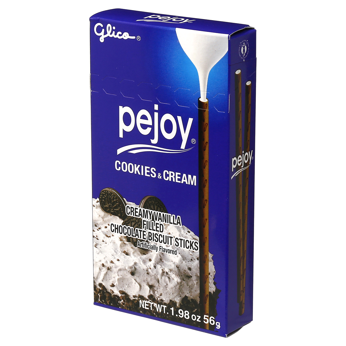 slide 5 of 5, Glico Pejoy Cookies and Cream Biscuit Sticks, 1.98 oz