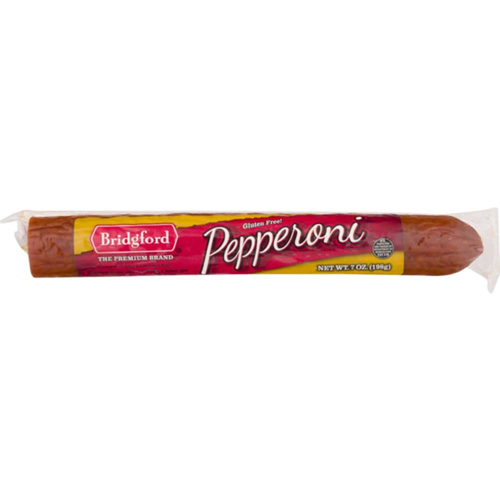 slide 1 of 9, Bridgford Pepperoni Stick, 7 oz